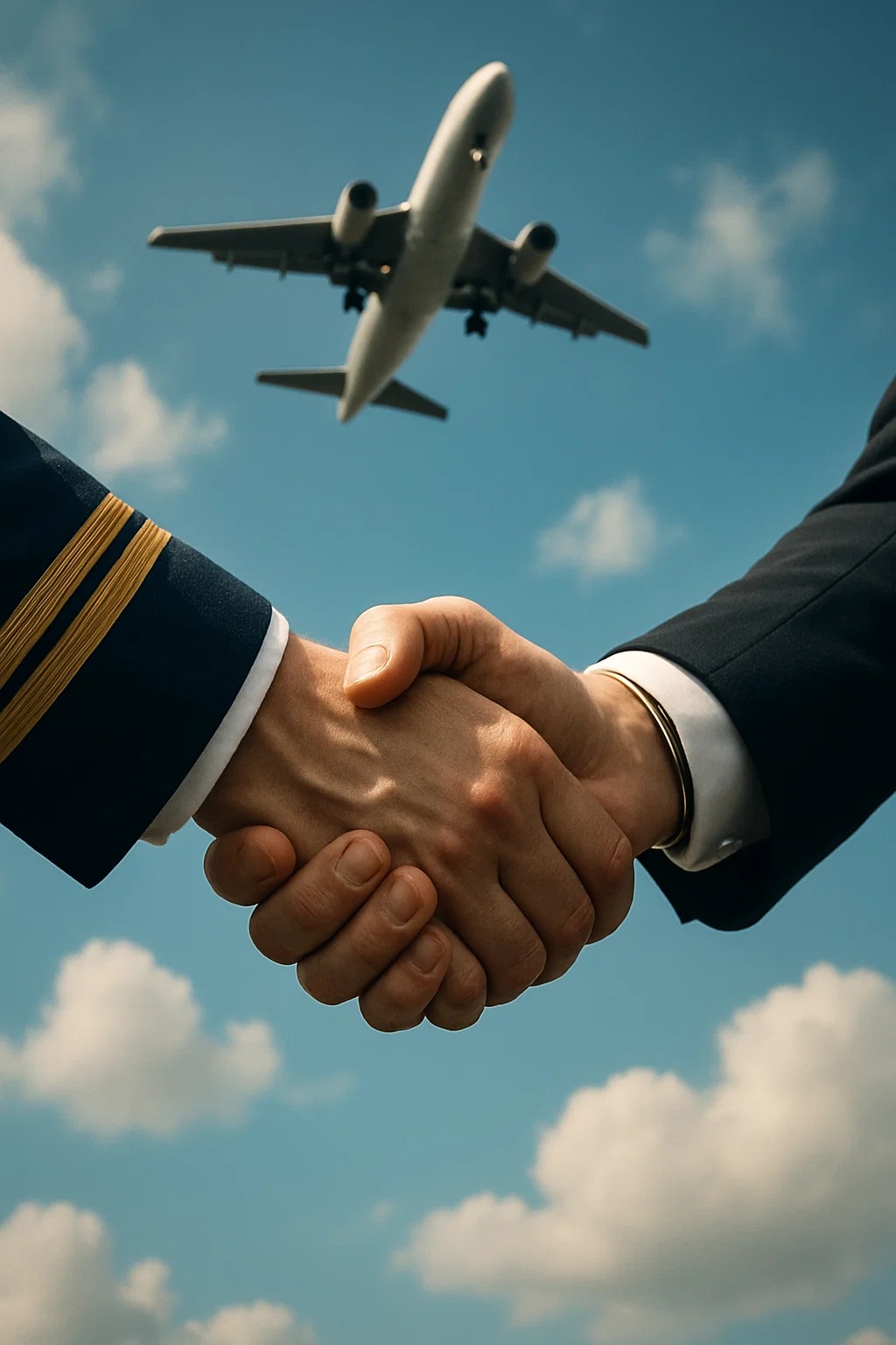 Partners shaking hands